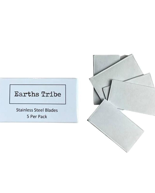 EARTHS TRIBE | SUPER STAINLESS STEEL RAZOR BLADES 5pk